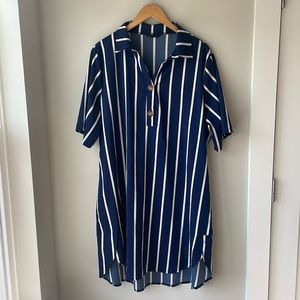 Navy‎ Blue Shirtdress